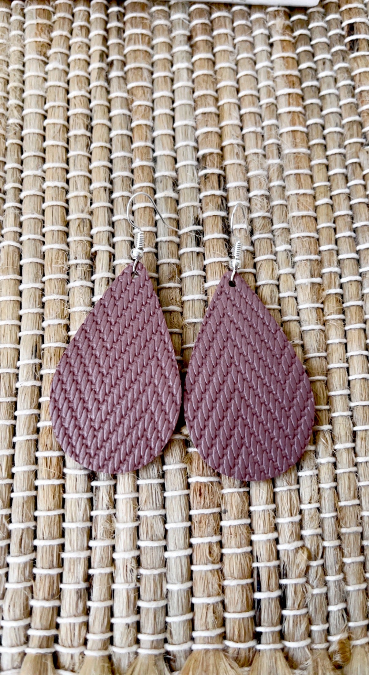 Mauve Chevron Weave