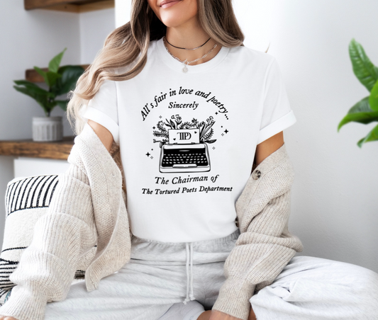 Black TTPD Typewriter Tee