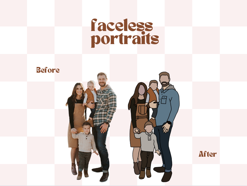 Custom Faceless Portrait