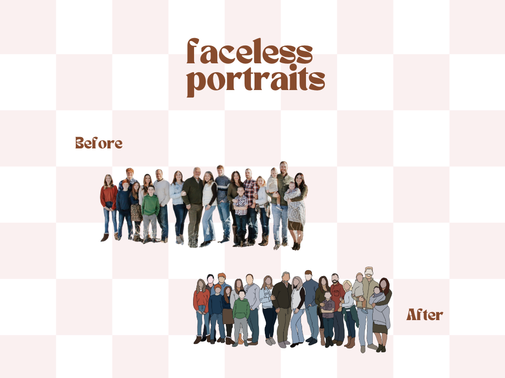 Custom Faceless Portrait