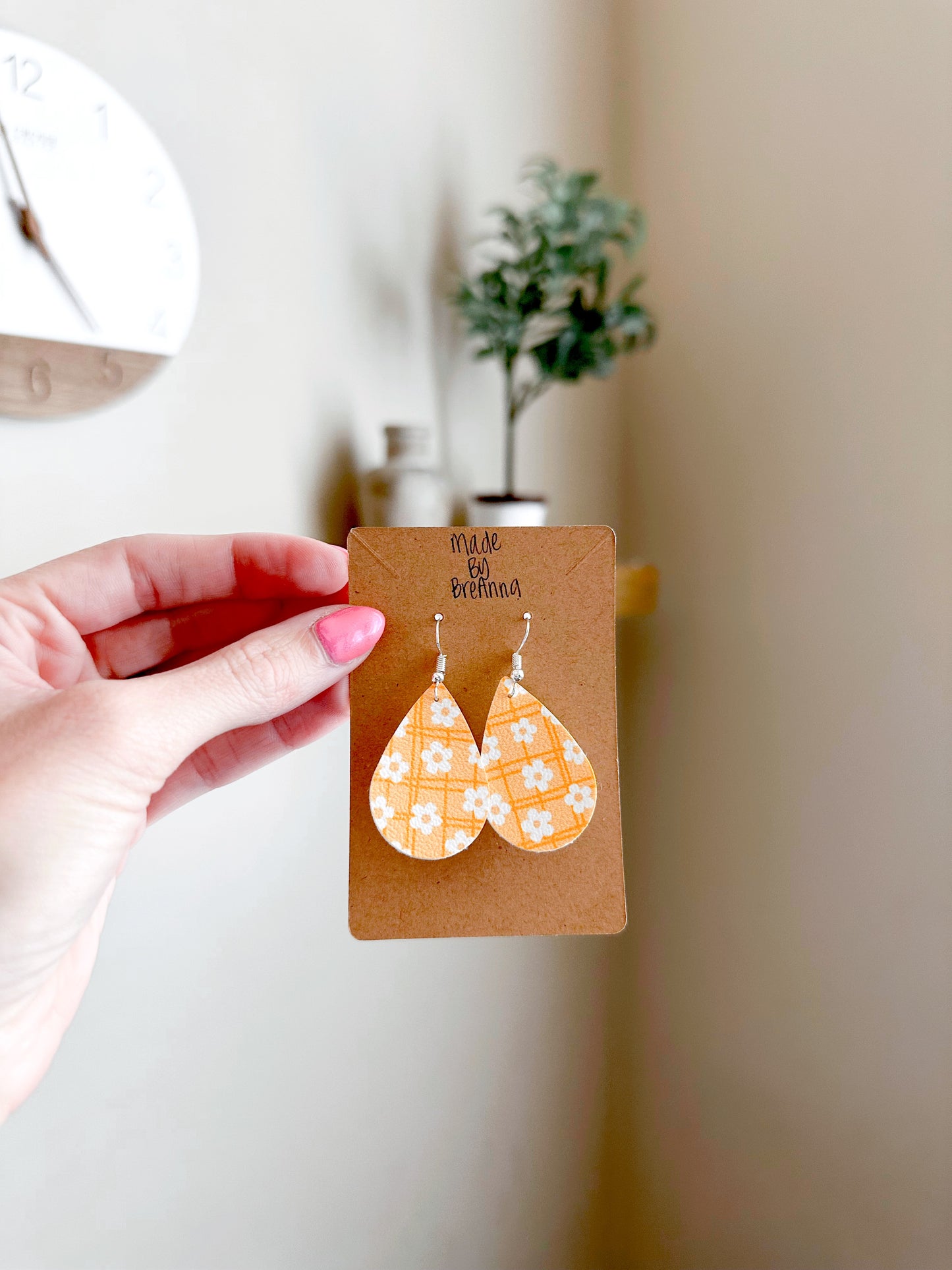 Yellow Floral Earrings